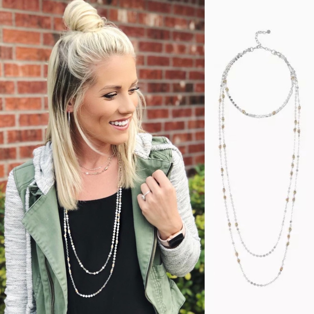 NIB Stella & Dot Setta Layering Necklace Choker